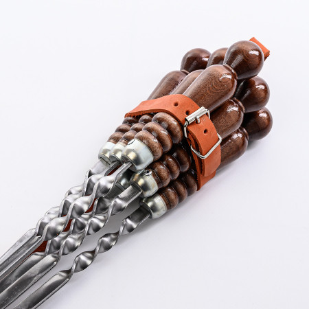A set of skewers 670*12*3 mm in a leather quiver в Петропавловске-Камчатском