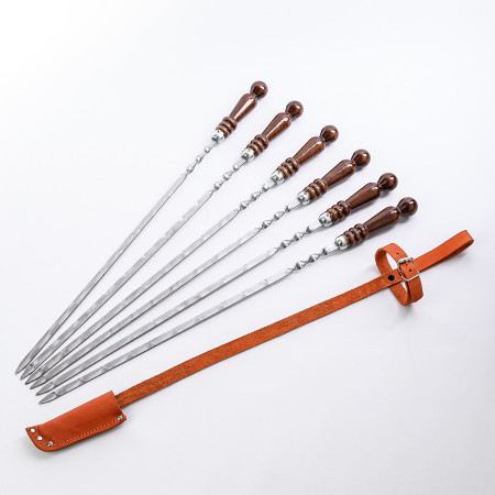 A set of skewers 670*12*3 mm in a leather quiver в Петропавловске-Камчатском