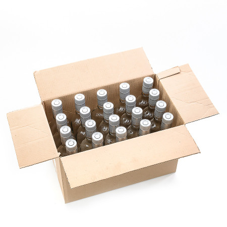 20 бутылок "Фляжка" 0,5 л с пробками гуала в коробке в Петропавловске-Камчатском